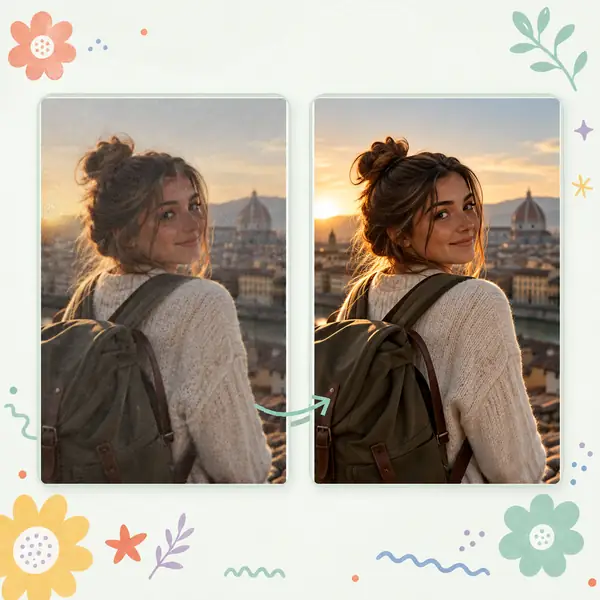 A photograph shown as an example of image detail and color refinement